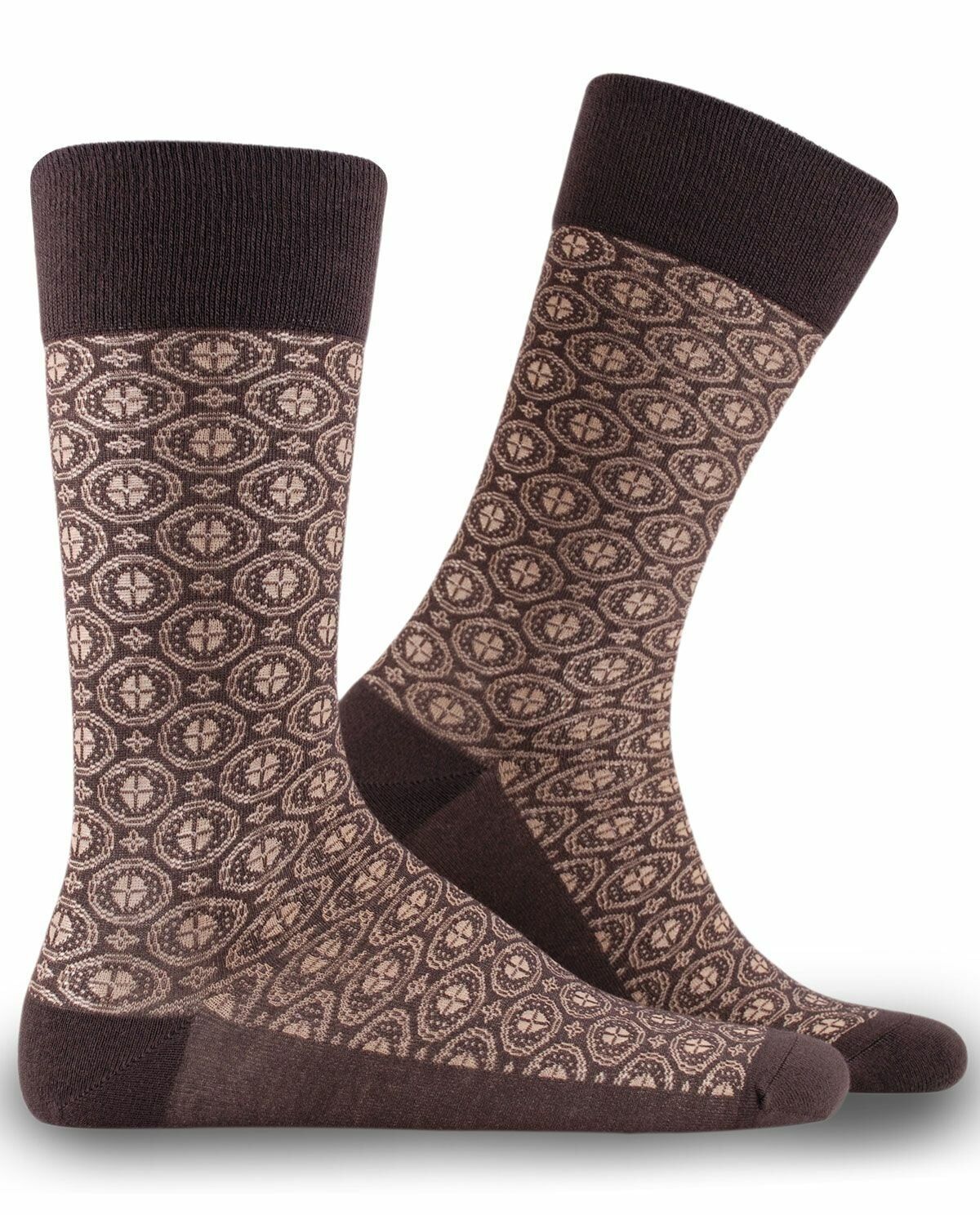 Danton Exclusive Kahverengi Erkek Çorabı Brogetti