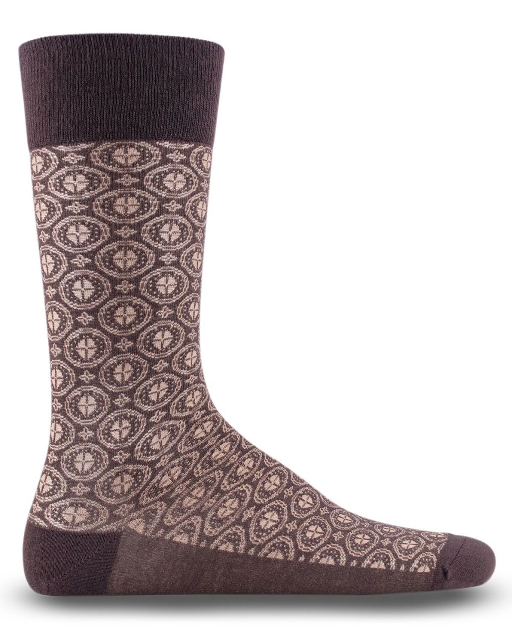 Danton Exclusive Kahverengi Erkek Çorabı Brogetti KAHVERENGİ - 42/44