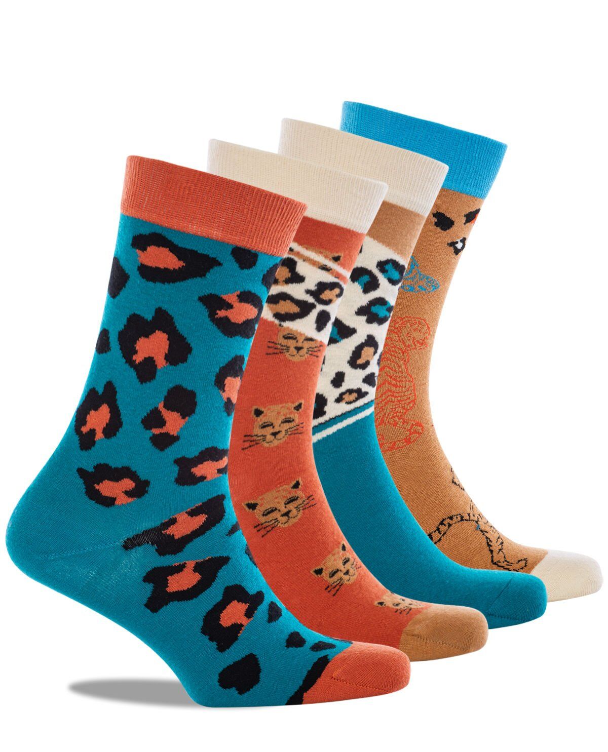 Leopar Desenli Unisex Soket Çorap