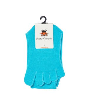 Parmaklı Çorap Unisex Mavi Renk