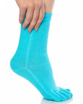 Parmaklı Çorap Unisex Mavi Renk