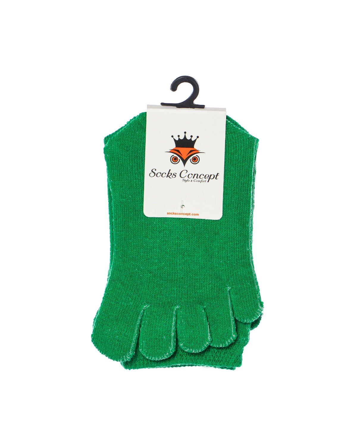 Parmaklı Çorap Unisex Yeşil Renk