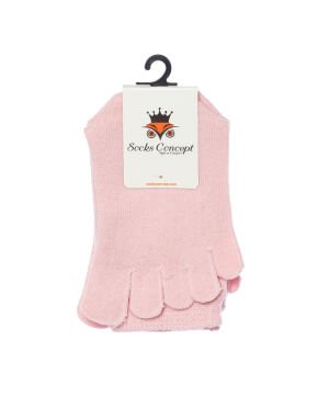 Parmaklı Çorap Unisex Toz Pembe Renk