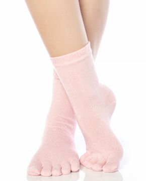 Parmaklı Çorap Unisex Toz Pembe Renk