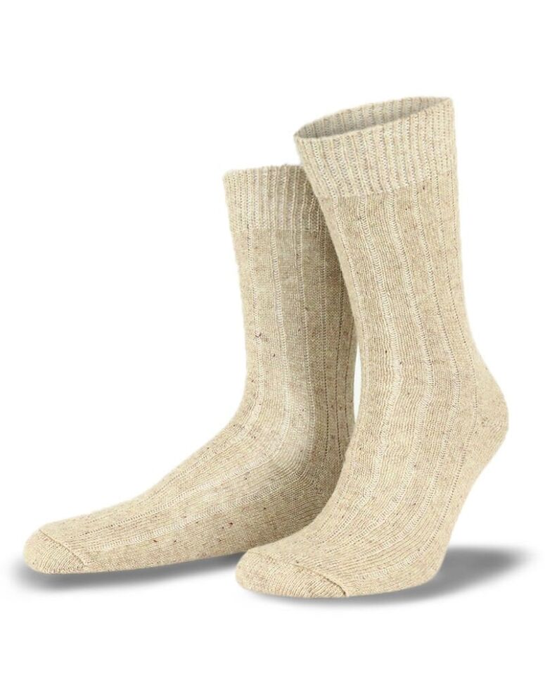 Erkek Yün Çorap Kışlık Bej Renk Socks Concept