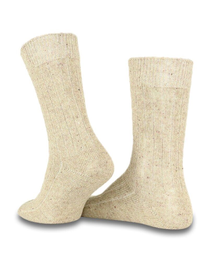 Erkek Yün Çorap Kışlık Bej Renk Socks Concept