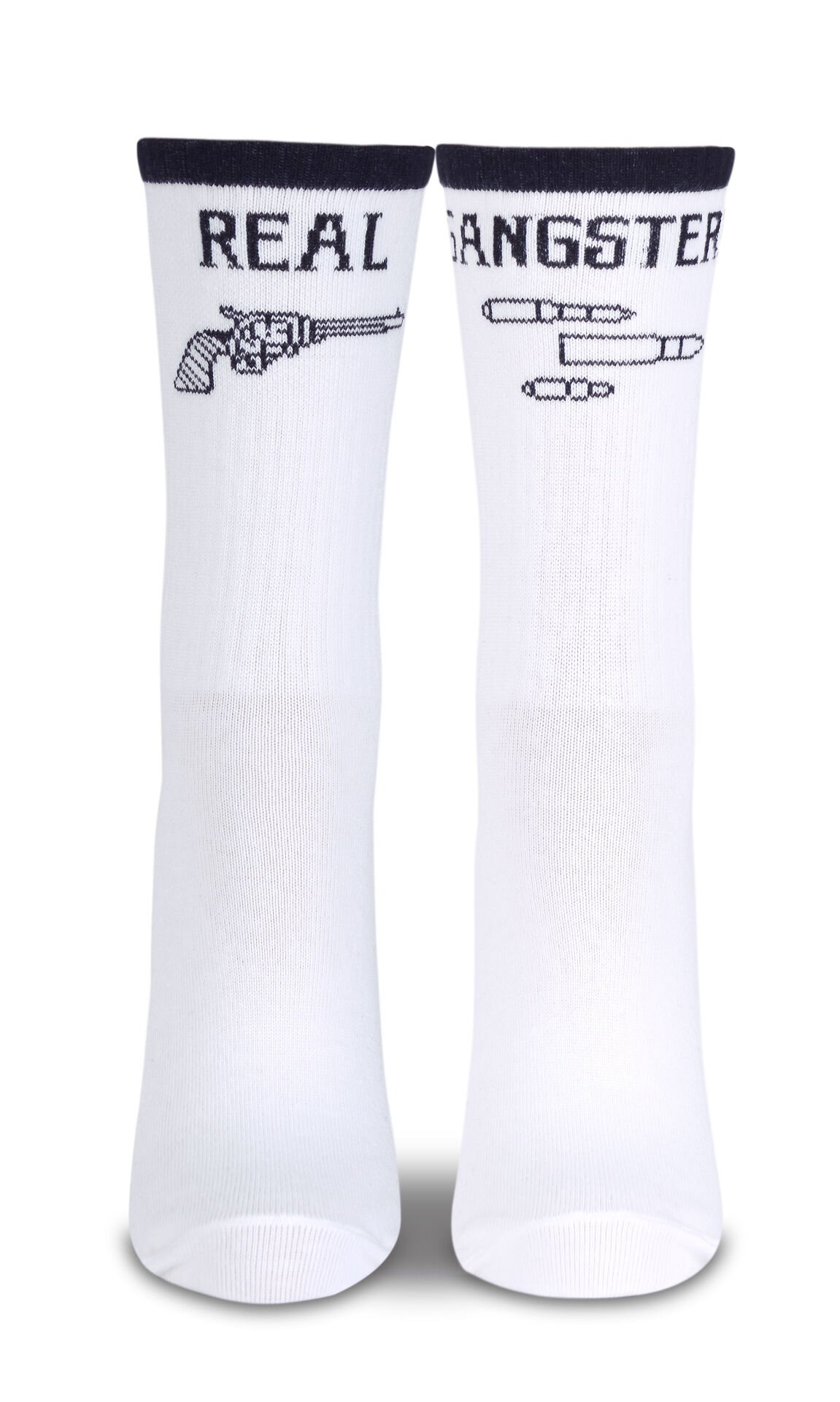 Real Gangster Yazılı Soket Çorap
