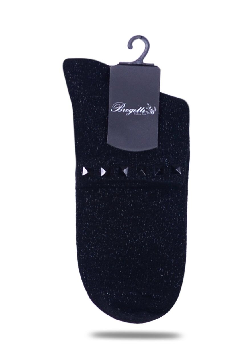 Siyah Simli Çorap Siyah  Taşlı Matmazel SİYAH - TEK BEDEN