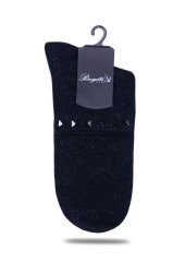 Siyah Simli Çorap Siyah  Taşlı Matmazel SİYAH - TEK BEDEN