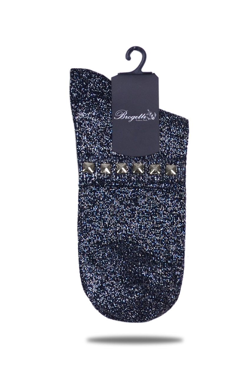 Gümüş Simli Çorap Gümüş Taşlı Matmazel GÜMÜŞ - TEK BEDEN