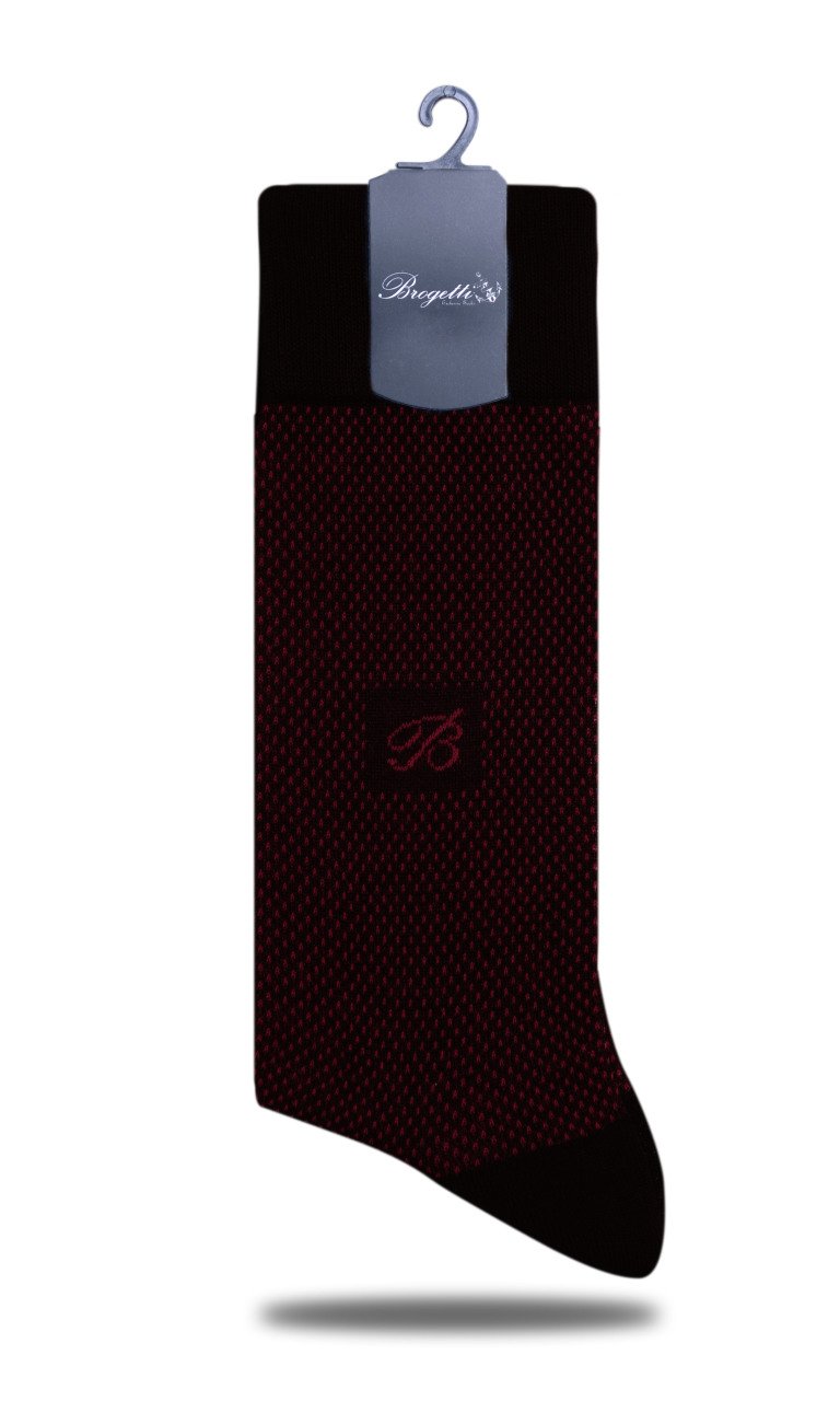 Danton Exclusive Bordo Nokta Desen Erkek Çorap BORDO - 42/44