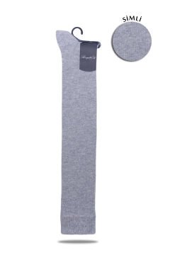 Simli Dizüstüı Çorap Gri Silvery