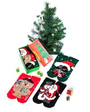 Havlu 3lü Paket Yılbaşı Çorabı