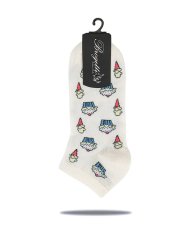 Ekru Renk Dondurma Desen Soket Çorap EKRU - 35/39