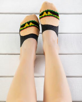 Hamburger Desen Babet Çorap