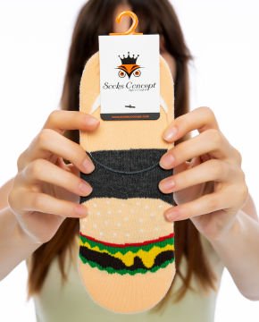 Hamburger Desen Babet Çorap