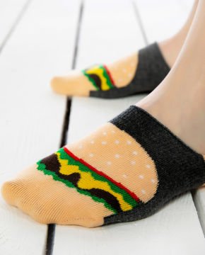 Hamburger Desen Babet Çorap