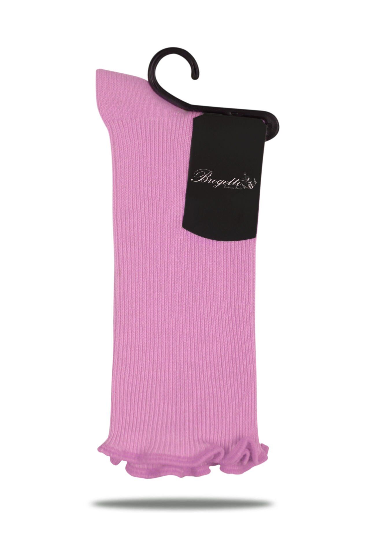 Kıvrımlı Soket Çorap Pudra Renk Fold AÇIK PEMBE - TEK BEDEN