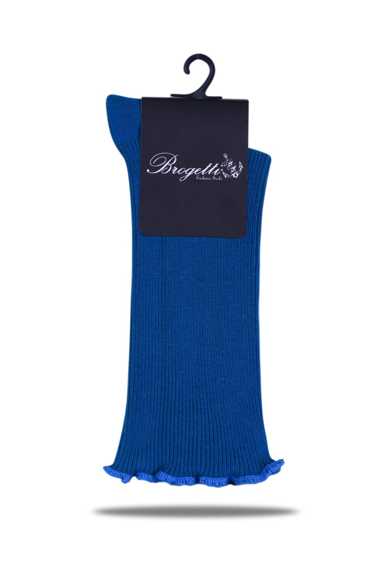 Kıvrımlı Soket Çorap Koyu Mavi Renk Fold