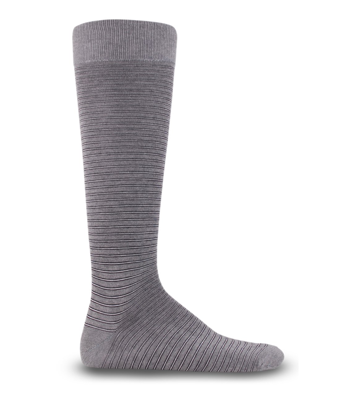 Gri Renk Çizgi Desen Erkek Dizaltı Çorap GRİ - TEK BEDEN