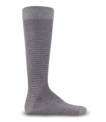 Gri Renk Çizgi Desen Erkek Dizaltı Çorap GRİ - TEK BEDEN