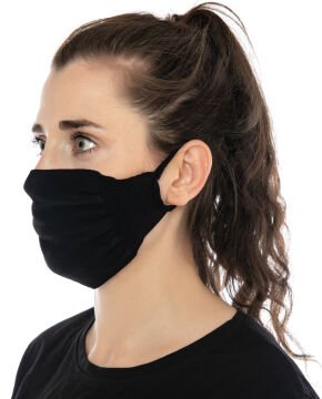 3lü Paket Steril Antibakteriyel Yıkanabilir Siyah Maske
