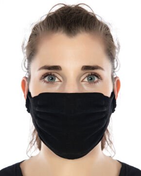 3lü Paket Steril Antibakteriyel Yıkanabilir Siyah Maske