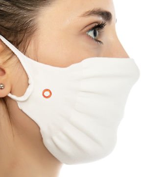 3lü Paket Steril Antibakteriyel Yıkanabilir Beyaz Maske
