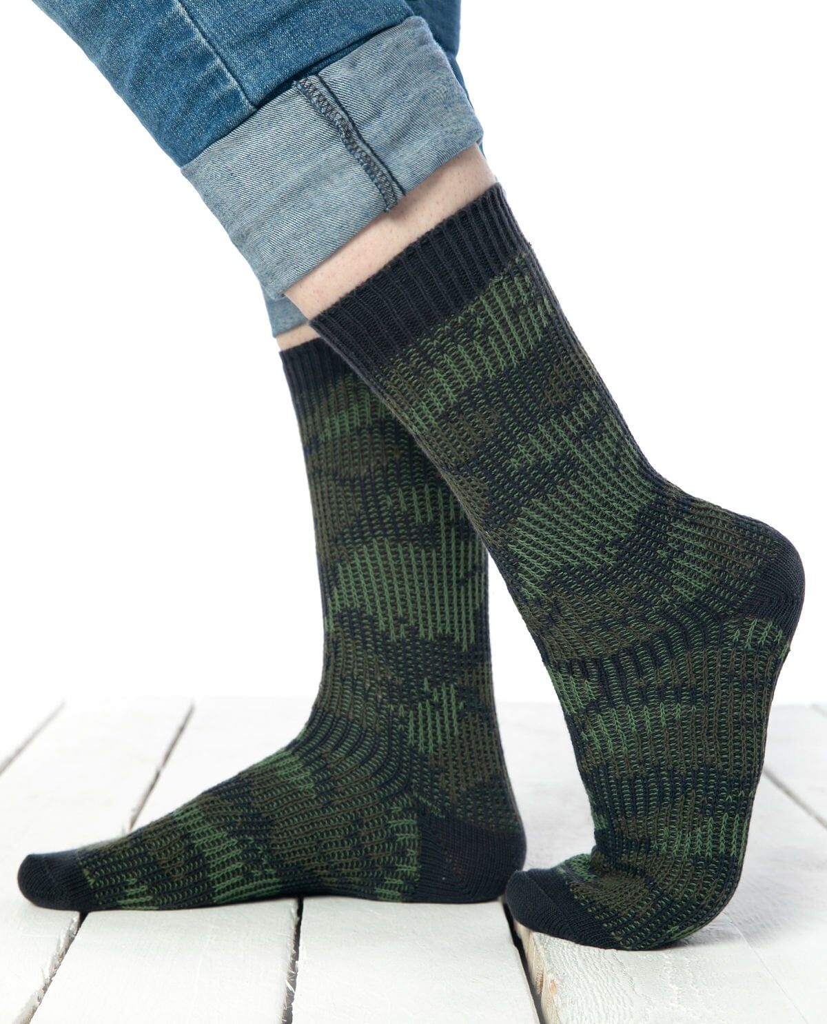 Kışlık Çorap Unisex Kamuflaj Desen