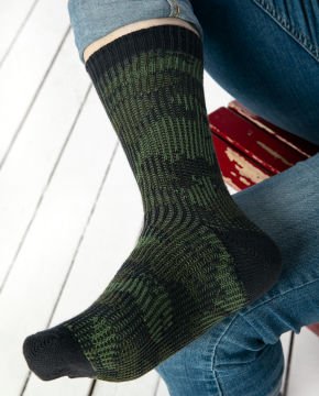 Kışlık Çorap Unisex Kamuflaj Desen