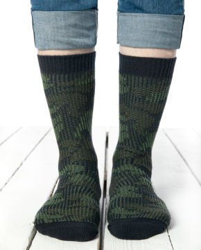 Kışlık Çorap Unisex Kamuflaj Desen