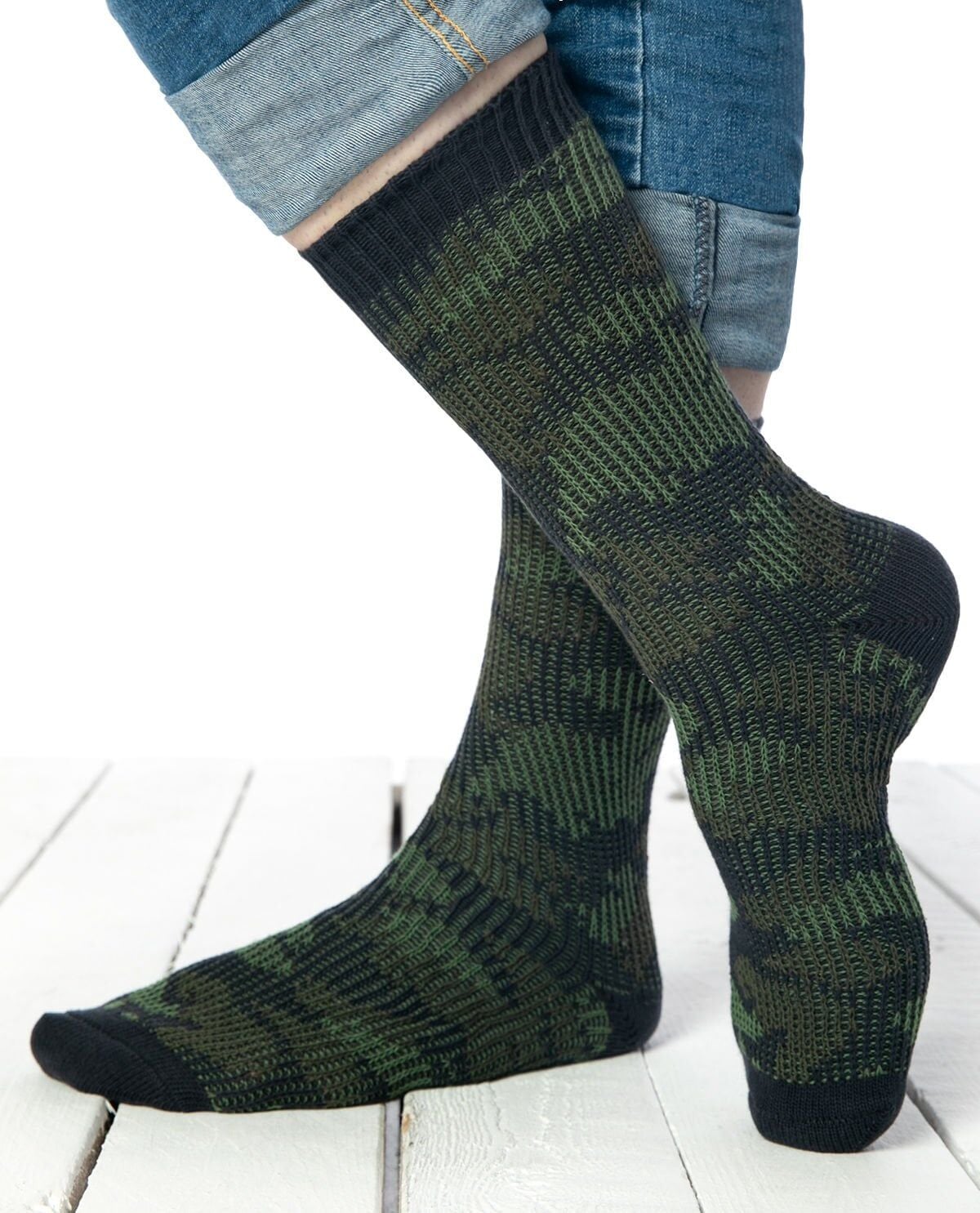 Kışlık Çorap Unisex Kamuflaj Desen