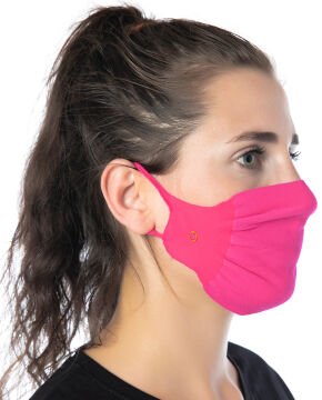3lü Paket Steril Antibakteriyel Yıkanabilir Fuşya Maske