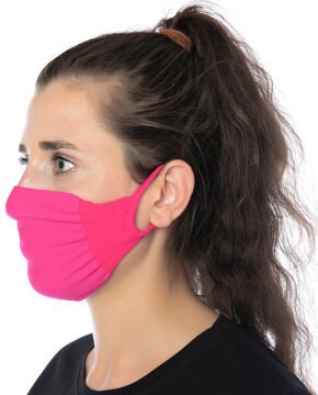 3lü Paket Steril Antibakteriyel Yıkanabilir Fuşya Maske