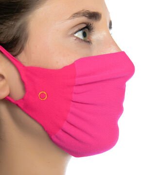3lü Paket Steril Antibakteriyel Yıkanabilir Fuşya Maske