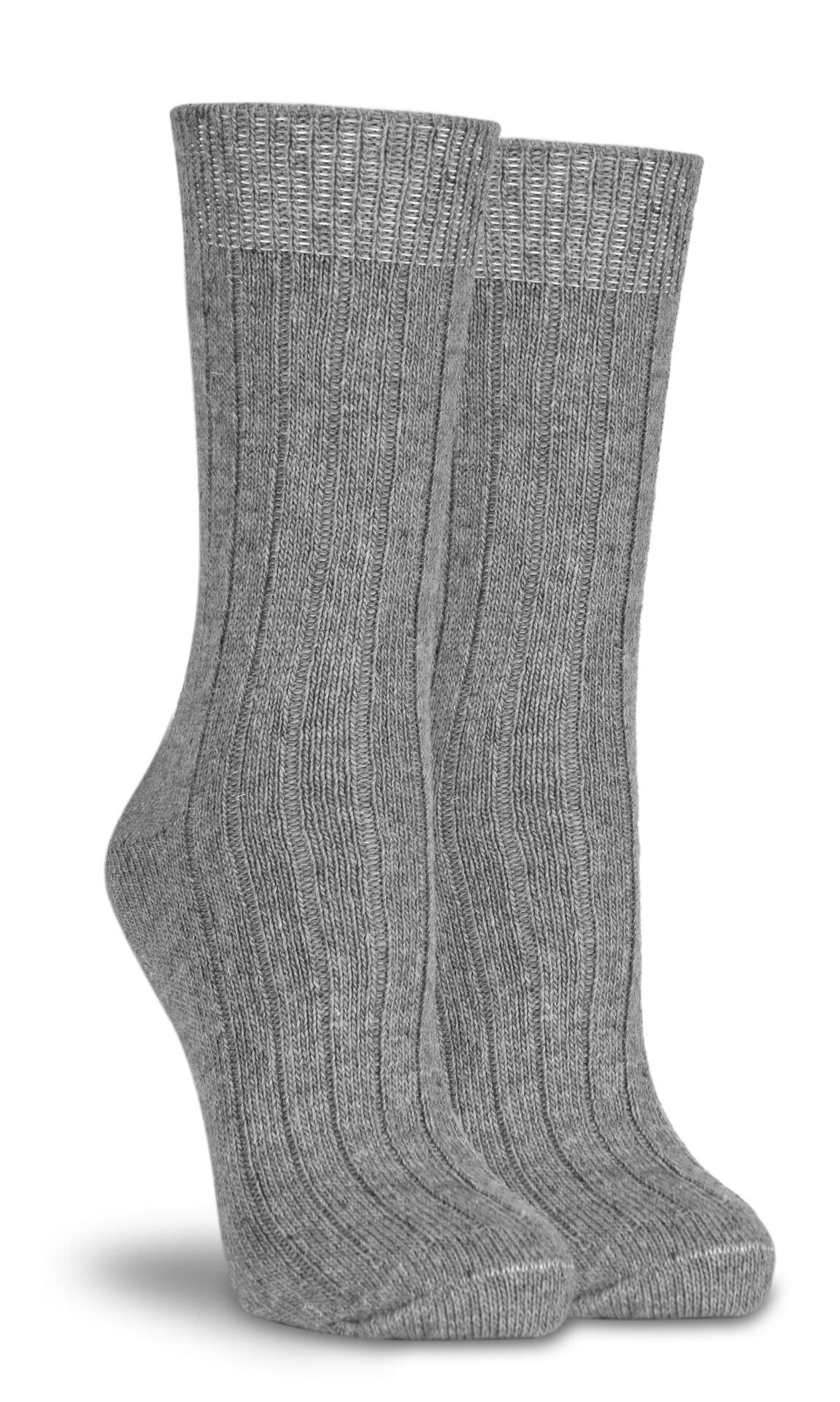 Erkek Yün Çorap Kışlık Gri Renk Socks Concept