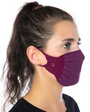3lü Paket Steril Antibakteriyel Yıkanabilir Mor Maske