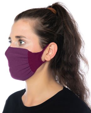 3lü Paket Steril Antibakteriyel Yıkanabilir Mor Maske