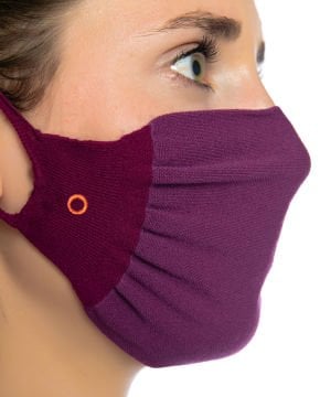 3lü Paket Steril Antibakteriyel Yıkanabilir Mor Maske
