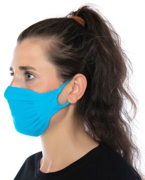 3lü Steril Antibakteriyel Yıkanabilir Turkuaz Maske