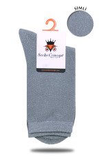 Gri Renk Simli Soket Çorap GRİ - 35/39