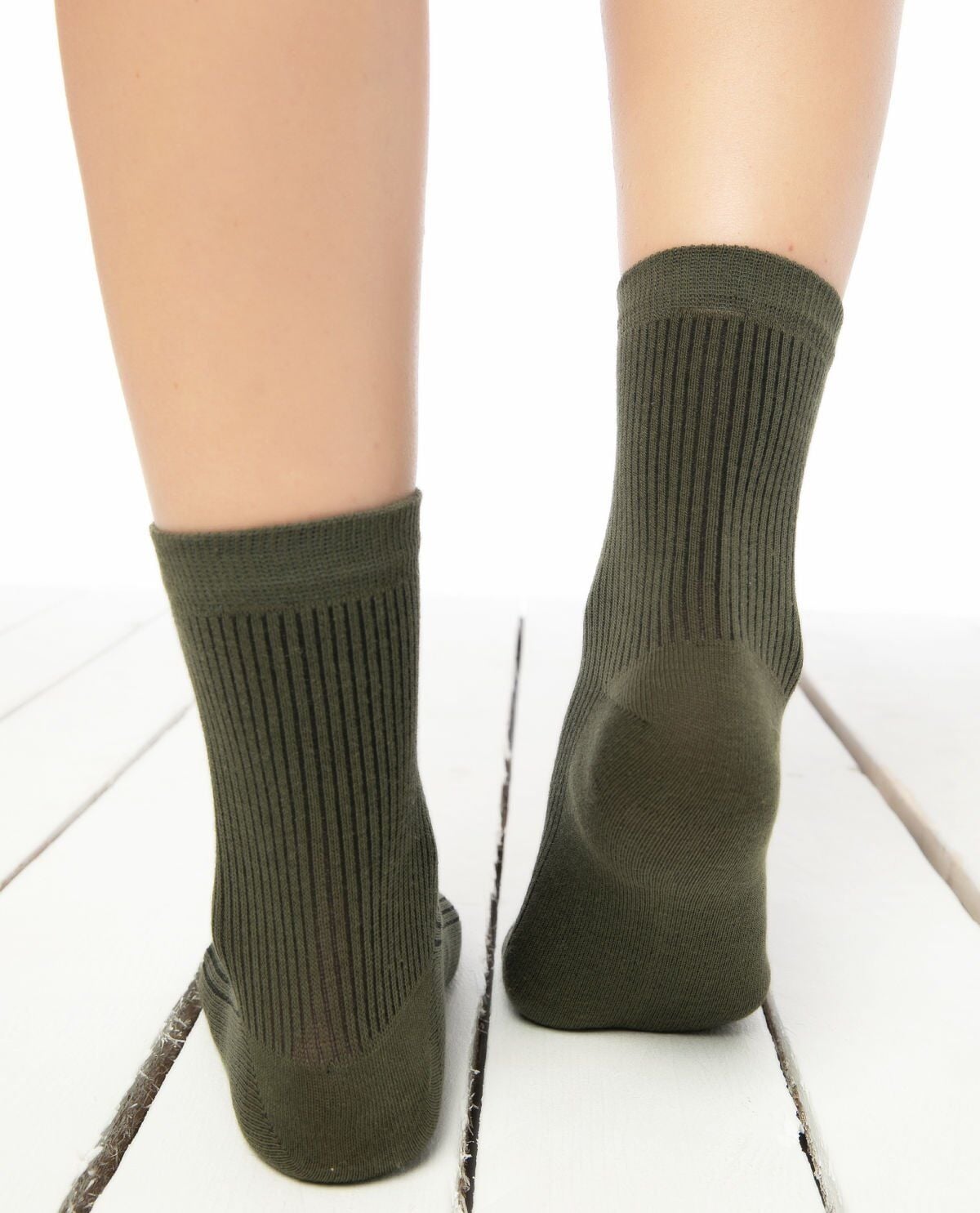 Cropt Yeşil Düz Soket Çorap YEŞİL - 36/40