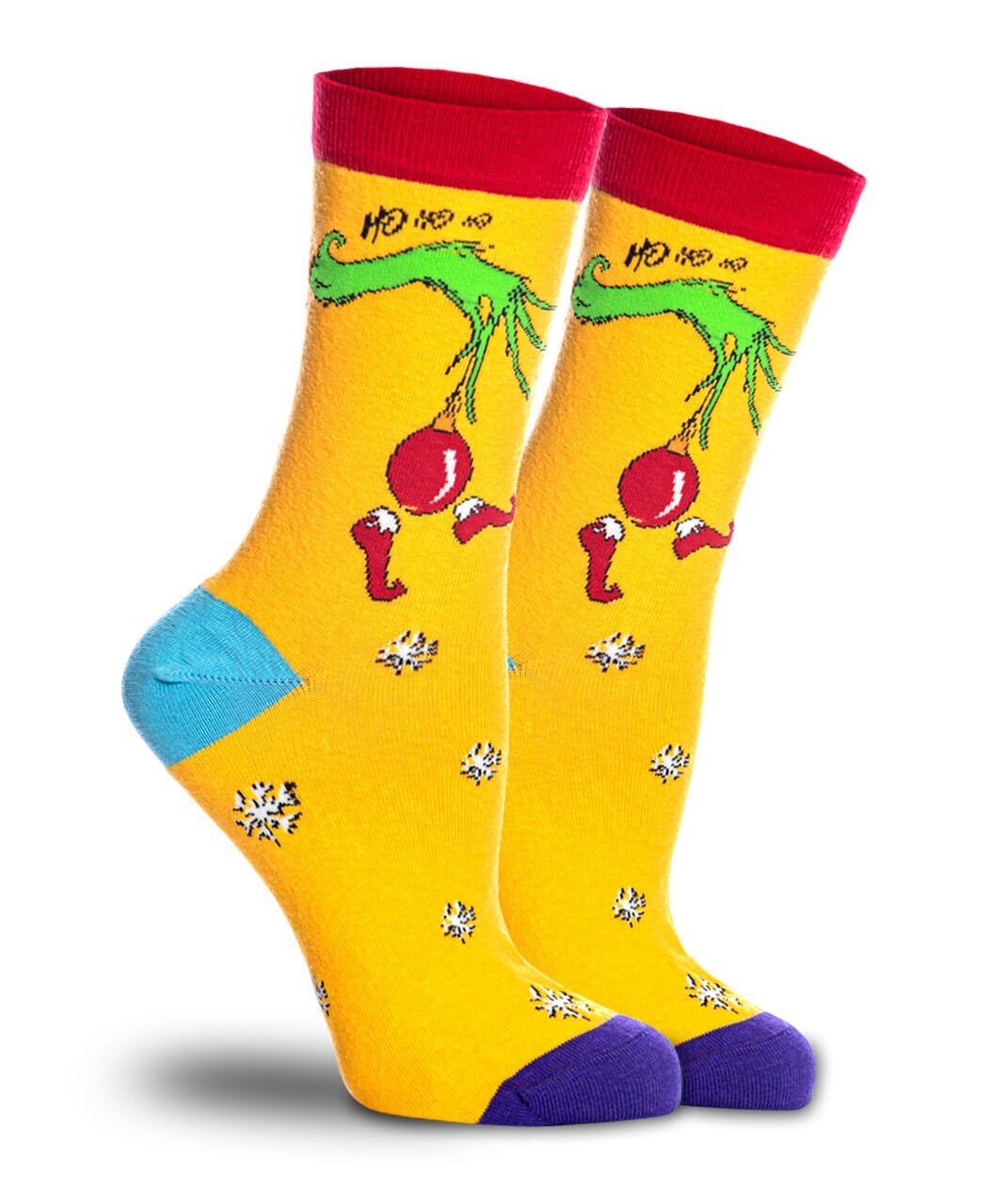 Kadın Yılbaşı Çorabı Ho Ho Ho Yazılı ve Desenli