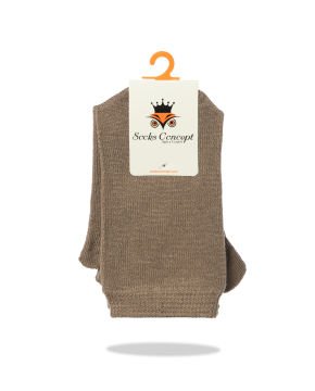 Bambu Parmaklı Çorap Unisex Sütlü Kahve Renk