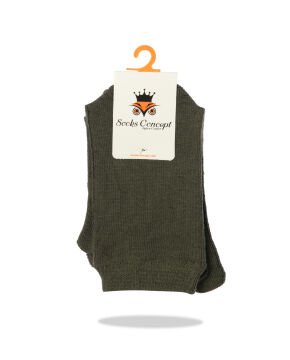 Parmaklı Çorap Unisex Koyu Yeşil Renk