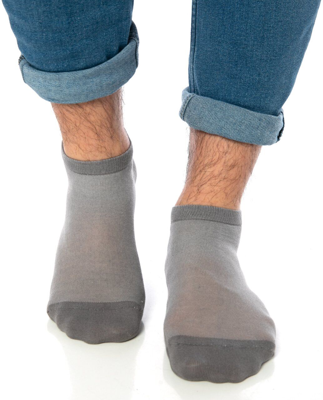 Bambu Gri Erkek Kısa Soket Çorap Brogetti GRİ - 39/41