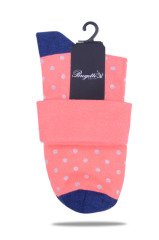 Katlamalı Yavruağzı Soket Çorap Ponçik YAVRUAĞZI - TEK BEDEN