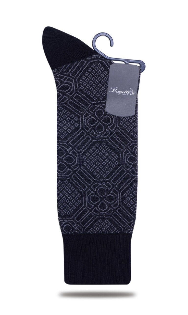 Danton Exclusive Koyu Kahverengi Desenli Erkek Soket Çorap KAHVERENGİ - 42/44