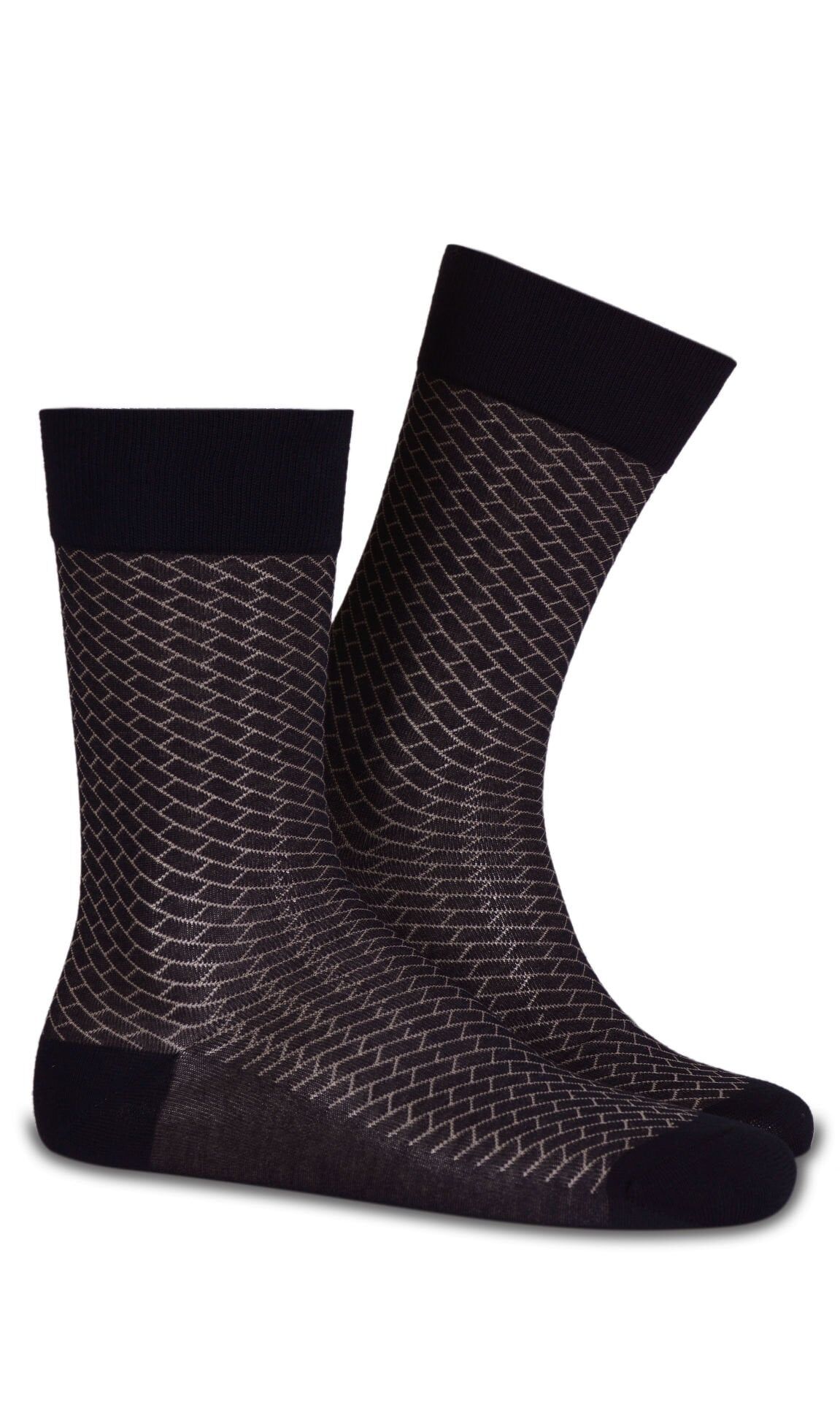 Danton Exclusive Geometrik Desen Erkek Soket Çorap