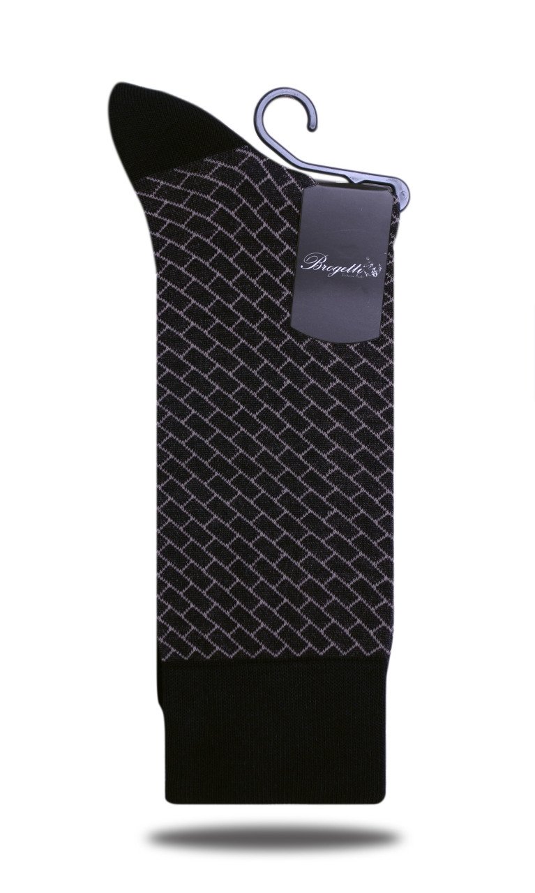 Danton Exclusive Geometrik Desen Erkek Soket Çorap KAHVERENGİ - 42/44